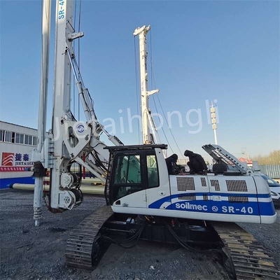 kwaliteit  Kelly Miniature Used Rotary Drilling Rig SR40 50M Used Piling Rig For Construction Fabriek