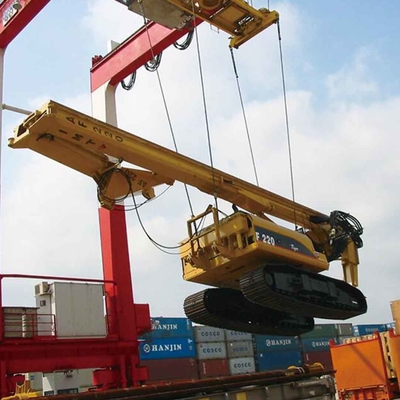 Bouwmachine die Gebruikt Roterend Boorrig steel opstapelen
